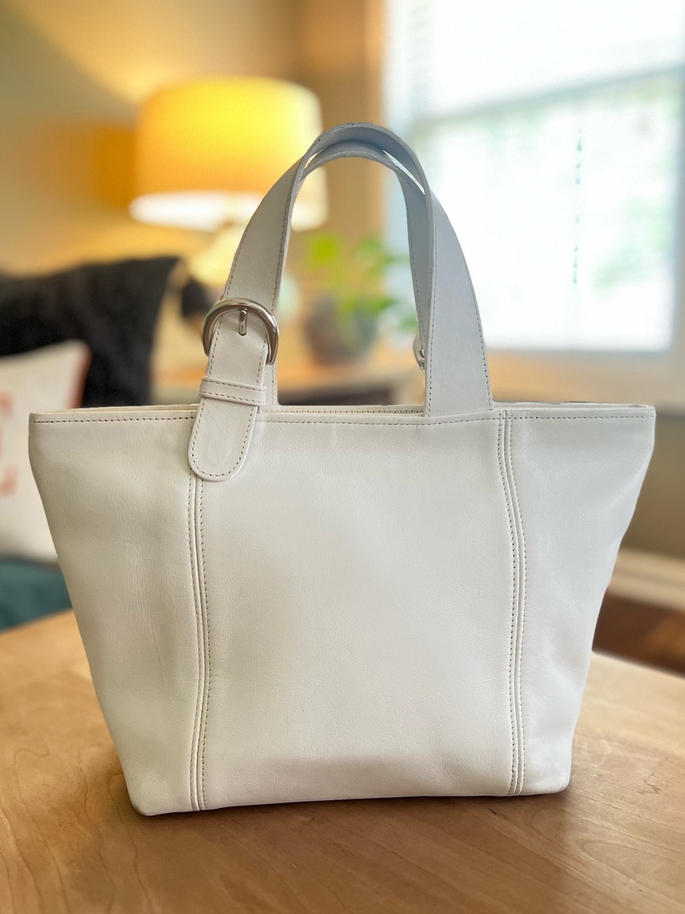 1996 Coach SoHo Waverly Bag in White and Silver - Picture 1 of 15